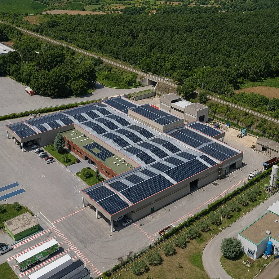 GEON - Complesso industriale alimentato da energia solare